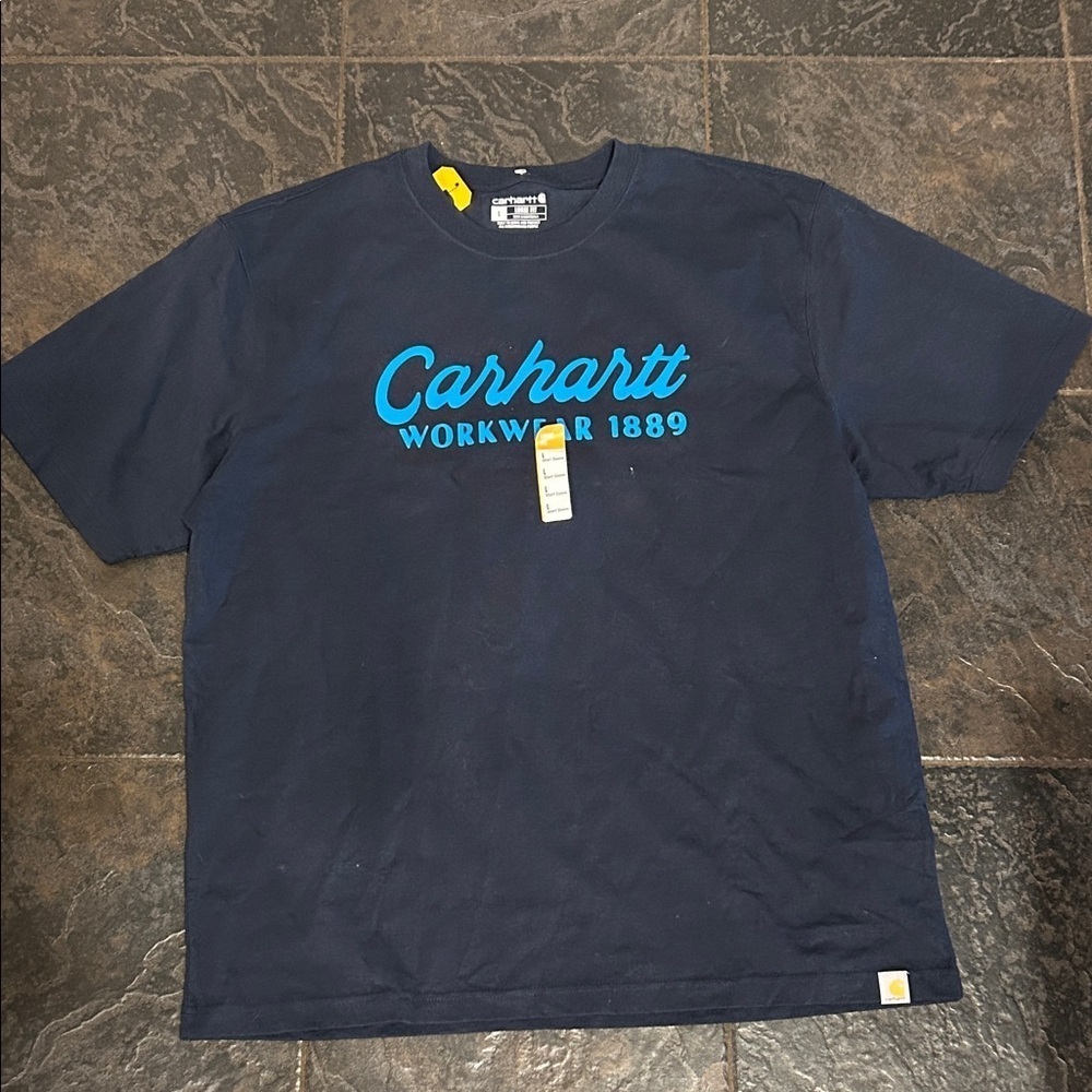 Carhartt Men's Dark Blue Graphic Tee